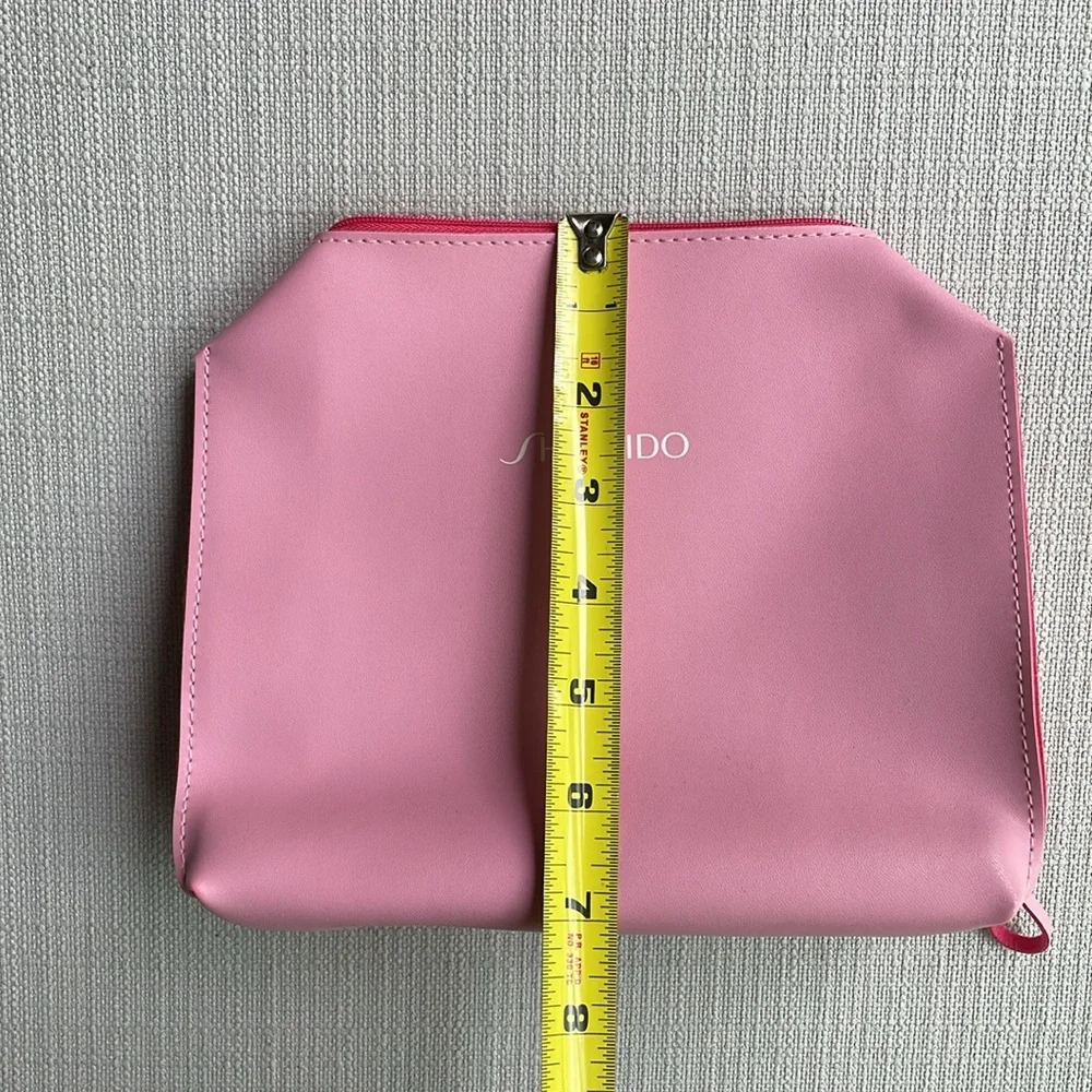 Shiseido pink cosmetics bag